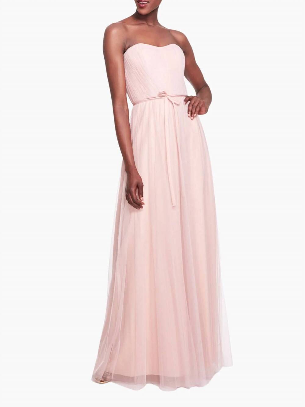 NEW MARCHESA NOTTE imola sweetheart gown in blush